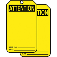 Safety Tags, Cardstock, 3-1/8" W x 5-7/8" H, French Action Paper