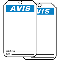 Safety Tags, Cardstock, 3-1/8" W x 5-7/8" H, French Action Paper
