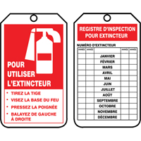 Inspection Tags, Plastic, 3-1/8" W x 5-7/8" H, French Action Paper