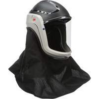 Assemblage de casque Versaflo avec visi&egrave;re de premi&egrave;re qualit&eacute; et enveloppe r&eacute;sistante aux flammes, Universel, Casque rigide, Bavette Simple Action Paper