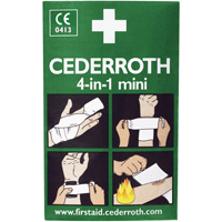 Cederroth 4-in-1 Bloodstopper, 5" L x 3" W Action Paper