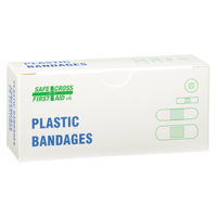 Bandages, Assorted, Plastic, Sterile Action Paper