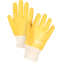 Gants &agrave; fini rugueux et r&eacute;sistants aux produits chimiques, Taille 9, 10" lo, PVC, Doublure en Interlock, 47-mil Action Paper