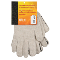 Heavyweight Dotted String Knit Gloves, Poly/Cotton, Single Sided, 7 Gauge, Large Action Paper