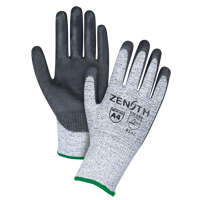 Seamless Stretch Cut-Resistant Gloves, Size Medium/8, 13 Gauge, Polyurethane Coated, HPPE Shell, ANSI/ISEA 105 Level 4/EN 388 Level 5 Action Paper