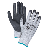 Gants &eacute;lastiques sans coutures r&eacute;sistants &agrave; la coupe, Taille T-Grand/10, Calibre 13, Rev&ecirc;tement Polyur&eacute;thane, Enveloppe en PEHP, ANSI/ISEA 105 niveau 4/EN 388 niveau 5 Action Paper