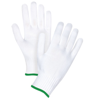 Seamless String Knit Gloves, Polyester, 10 Gauge, Medium Action Paper