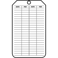 Inspection Tags, Plastic, 3-1/8" W x 5-7/8" H, French Action Paper