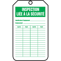Inspection Tags, Cardstock, 3-1/8" W x 5-7/8" H, French Action Paper
