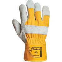 Endura&reg; Fitter Gloves, Large, Split Leather Palm, Cotton Inner Lining Action Paper