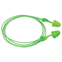 Bouchons d'oreilles r&eacute;utilisables Glide Trio, Avec cordon, Vrac - &agrave; nu, 27 dB NRR, Taille unique Action Paper