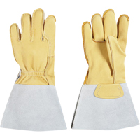 Gants pour monteur de lignes, Grand, Paume en Cuir fleur de vache, Doublure en Coton Action Paper