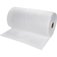 Premium Meltblown Sorbent Rolls, Heavyweight, 150' L x 30" W, 50 gal. Absorbancy Action Paper