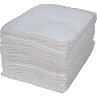 Premium Bonded Sorbent Pads, Oil Only, 15" x 17", 25 gal. Absorbancy Action Paper