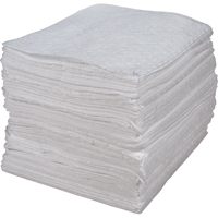 Premium Bonded Sorbent Pads, Oil Only, 15" x 17", 30 gal. Absorbancy Action Paper