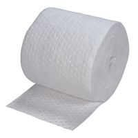 Premium Bonded Sorbent Rolls, Heavyweight, 150' L x 15" W, 25 gal. Absorbancy Action Paper