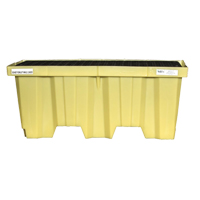 Nestable 2-Drum Poly-Spillpallet Without Drain, 66 US gal. Spill Capacity, 51" x 26" x 21" Action Paper