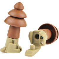 Bouchons d'oreilles BattlePlugs Impulse, Sans cordon, Paire - Boîtier en plastique, 24 dB NRR, Grand Action Paper