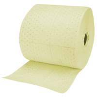 Industrial-Grade Fine Fibre Sorbent Rolls, Heavyweight, 150' L x 15" W, 35 Gal. Absorbancy Action Paper