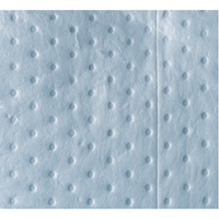 Premium Blue Bonded Sorbent Pads, Oil Only, 15" x 18", 30 gal. Absorbancy Action Paper