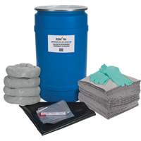 Shop Spill Kit, Universal, Drum, 30 US gal. Absorbancy Action Paper