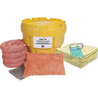 Spill Kit, Hazmat, Overpack/Salvage Drum, 20 US gal. Absorbancy Action Paper