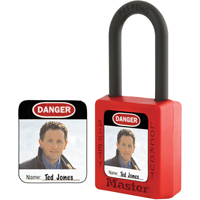 Zenex Thermoplastic Photo Padlock Identification Labels Action Paper