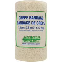 Bandage de cr&ecirc;pe en rouleau, 97-1/5" lo x 3" la, Classe 1 Action Paper