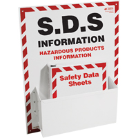 MSDS or SDS Information Centres, English, Binders Included Action Paper