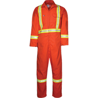 Westex UltraSoft&reg; Unlined Coveralls, Large, Orange Action Paper