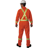 Westex UltraSoft&reg; Unlined Coveralls, Large, Orange Action Paper