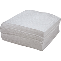 Premium Bonded Sorbent Pads, Oil Only, 15" x 18", 30 gal. Absorbancy Action Paper