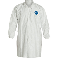 Lab Coat, Tyvek&reg; 400, White, Medium Action Paper
