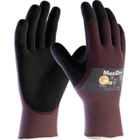 Gants MaxiDry, Moyen, R&ecirc;vetement Mousse de nitrile, Calibre 18, Enveloppe en Nylon Action Paper