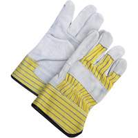 Classic Fitter Gloves, One Size, Split Cowhide Palm, Fleece Inner Lining Action Paper