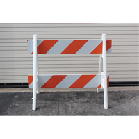 Barricades, A-Frame, 28.6" L x 40" H, Orange/White Action Paper