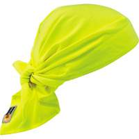 Chill-Its&reg; 6710FR FR Cooling Triangle Hat, High Visibility Lime-Yellow Action Paper