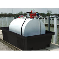 Poly-Tank&reg; Containment Unit 550 Without Drain, 113" L x 71" W x 32" H, 750 US gal. Capacity Action Paper