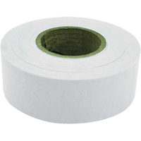 Flagging Tape, 1.2" W x 300' L, White Action Paper