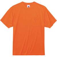 GloWear 8089 Non-Certified T-Shirt, Polyester, Small, High Visibility Orange Action Paper