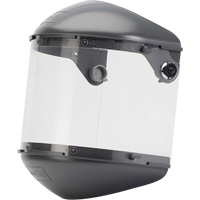 Fibre-Metal Dual 4" Crown High Performance Face Shield System, Propionate, Ratchet Suspension Action Paper