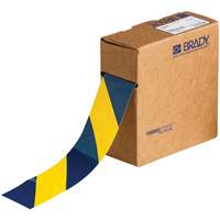 Ruban de marquage pour planchers ToughStripe, 2" x 100', Polyester, Bleu et jaune Action Paper