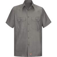 Short Sleeve Ripstop Shirt, Men's, 3X-Large, Grey Action Paper