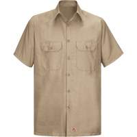 Short Sleeve Ripstop Shirt, Men's, 3X-Large, Khaki Action Paper