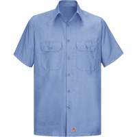 Short Sleeve Ripstop Shirt, Men's, 3X-Large, Blue Action Paper