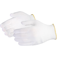 Sure Knit Filament Low-Lint String-Knit Glove, Nylon, Knit Wrist Cuff, Small Action Paper