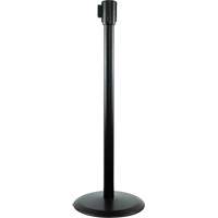 Poteaux recepteurs Slimline TensaBarrier, Hauteur de 38", Noir Action Paper