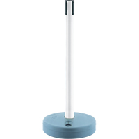 Outdoor TensaBarrier&reg; - Receiver Posts, 37" High, White Action Paper