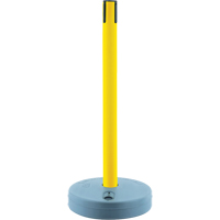 Outdoor TensaBarrier&reg; - Receiver Posts, 37" High, Yellow Action Paper