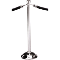 Poteaux portatifs, Hauteur de 39", Chrome poli Action Paper